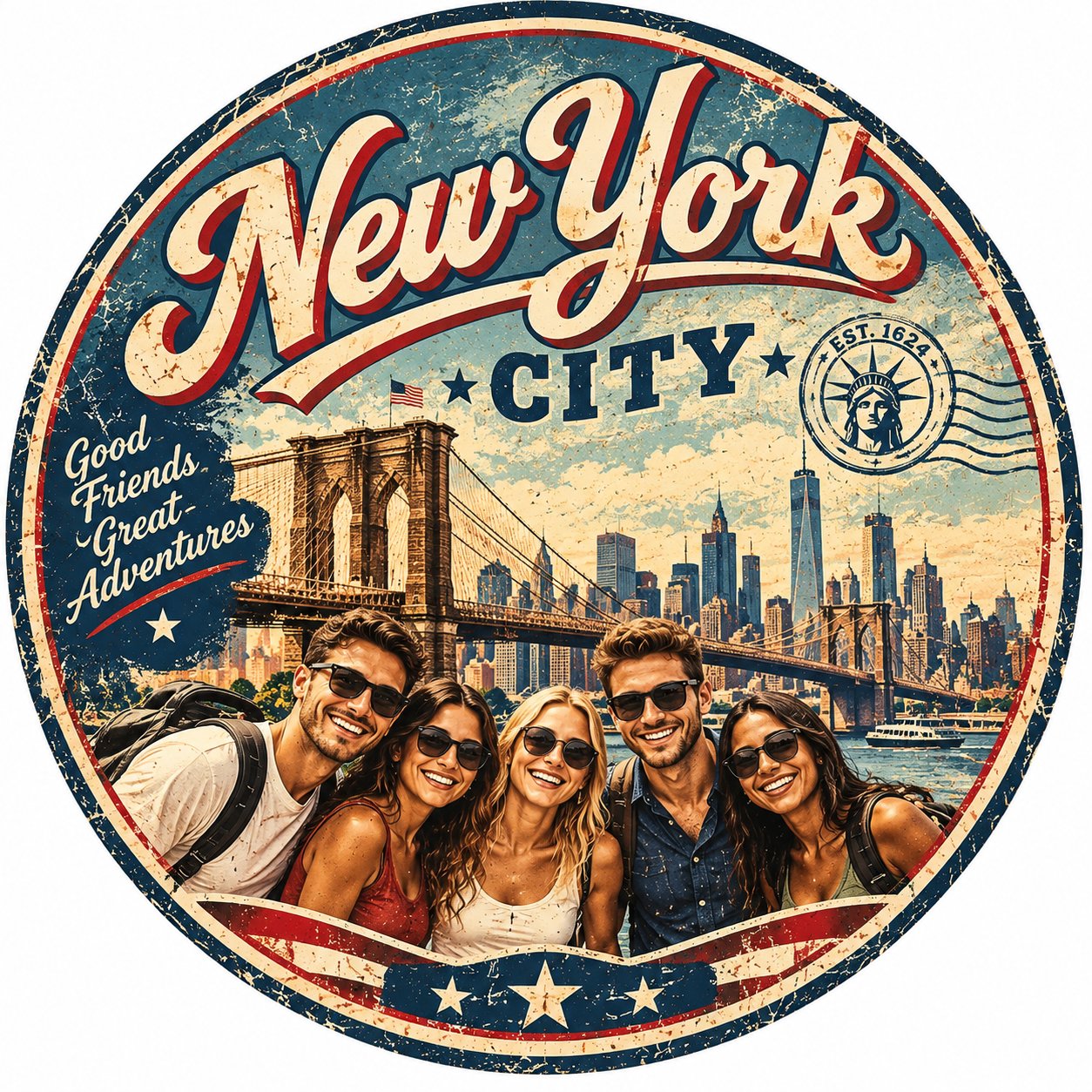 Chapa circular NYC